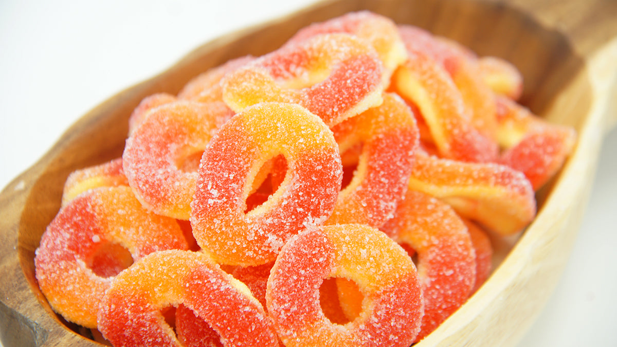 Gummy Peach O's – Lin's Hawaiian Snacks