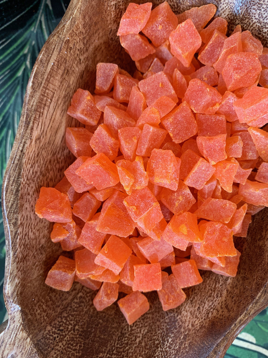 Diced Papayas Lin's Hawaiian Snacks