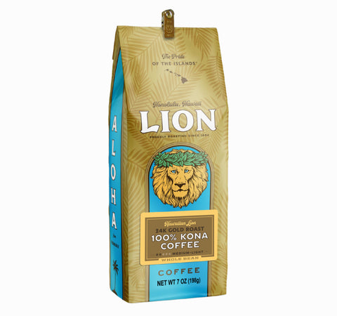 Lion - 7oz 100% Kona Coffee (Whole Bean)