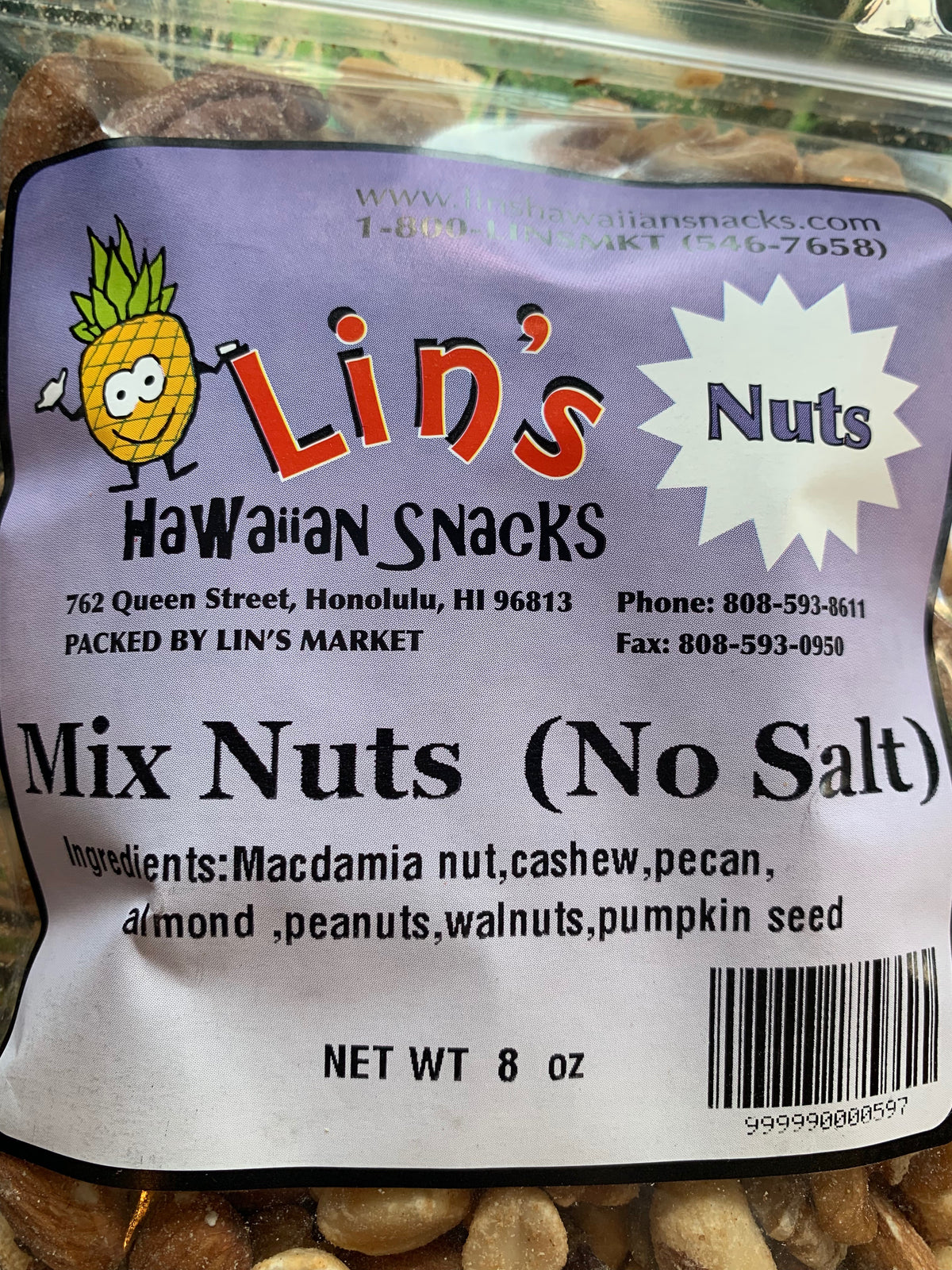 Mix Nuts (No Salt)